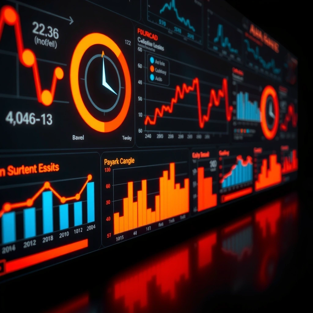 Visualización de datos compleja en pantalla